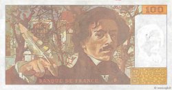 100 Francs DELACROIX imprimé en continu FRANCE  1990 F.69bis.01a TTB