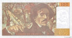 100 Francs DELACROIX imprimé en continu FRANKREICH  1991 F.69bis.03a1 fST+