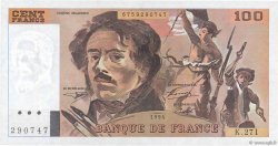 100 Francs DELACROIX 442-1 & 442-2 FRANCE  1994 F.69ter.01a SPL