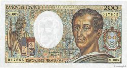 200 Francs MONTESQUIEU FRANCE  1981 F.70.01 VF+
