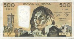 500 Francs PASCAL FRANCE  1979 F.71.20 TB