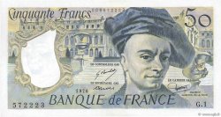 50 Francs QUENTIN DE LA TOUR FRANCE  1976 F.67.01 SPL