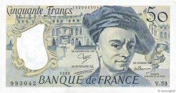 50 Francs QUENTIN DE LA TOUR FRANCE  1988 F.67.14 SUP+