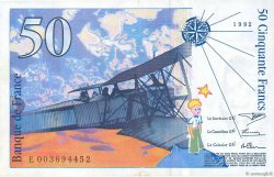 50 Francs SAINT-EXUPÉRY FRANCE  1992 F.72.01b SUP