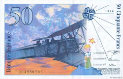 50 Francs SAINT-EXUPÉRY FRANCE  1992 F.72.01b pr.NEUF