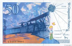 50 Francs SAINT-EXUPÉRY Modifié FRANCE  1996 F.73.03 UNC-