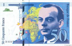 50 Francs SAINT-EXUPÉRY Modifié FRANCE  1997 F.73.04 NEUF