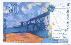 50 Francs SAINT-EXUPÉRY Modifié Fauté FRANCE  1997 F.73.04 UNC