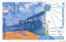 50 Francs SAINT-EXUPÉRY Modifié FRANCE  1999 F.73.05 pr.NEUF