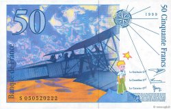 50 Francs SAINT-EXUPÉRY Modifié FRANCE  1999 F.73.05 SPL