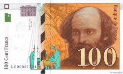 100 Francs CÉZANNE Petit numéro FRANKREICH  1997 F.74.01