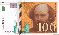 100 Francs CÉZANNE Petit numéro FRANCE  1997 F.74.01