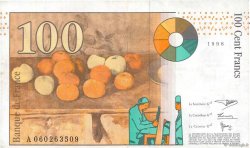 100 Francs CÉZANNE Fauté FRANCE  1998 F.74.02 TTB