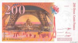 200 Francs EIFFEL FRANCE  1995 F.75.01 XF+