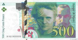 500 Francs PIERRE ET MARIE CURIE FRANCE  1994 F.76.01 TTB+