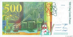 500 Francs PIERRE ET MARIE CURIE FRANCE  1994 F.76.01 UNC