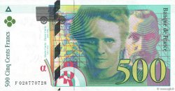 500 Francs PIERRE ET MARIE CURIE FRANCE  1994 F.76.01 SPL+