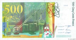 500 Francs PIERRE ET MARIE CURIE FRANCE  1995 F.76.02 SPL+