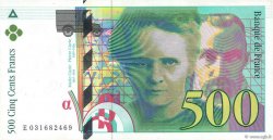 500 Francs PIERRE ET MARIE CURIE FRANCE  1995 F.76.02 pr.SUP