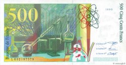 500 Francs PIERRE ET MARIE CURIE FRANCE  1995 F.76.02 SPL