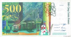 500 Francs PIERRE ET MARIE CURIE FRANCE  1996 F.76.03 SUP+