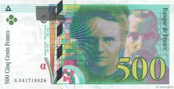 500 Francs PIERRE ET MARIE CURIE FRANCE  1998 F.76.04 SUP