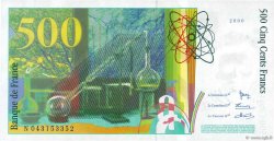 500 Francs PIERRE ET MARIE CURIE FRANCIA  2000 F.76.05 SC+