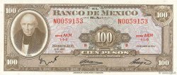 100 Pesos MEXICO  1963 P.061b