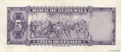 5 Quetzales GUATEMALA  1969 P.053f TTB