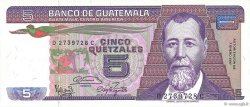 5 Quetzales GUATEMALA  1987 P.067 UNC