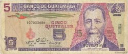 5 Quetzales GUATEMALA  1990 P.074a B