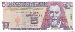 5 Quetzales GUATEMALA  1992 P.081 UNC