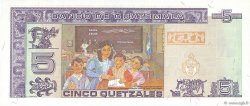 5 Quetzales GUATEMALA  1992 P.081 UNC