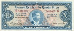10 Colones COSTA RICA  1967 P.229 TTB