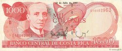 1000 Colones COSTA RICA  1997 P.264a TTB