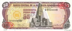 50 Pesos Oro Spécimen RÉPUBLIQUE DOMINICAINE  1985 P.121s2 NEUF