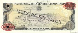 1 Peso Oro Spécimen RÉPUBLIQUE DOMINICAINE  1988 P.126s3 pr.NEUF