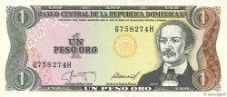 1 Peso Oro DOMINICAN REPUBLIC  1987 P.126b