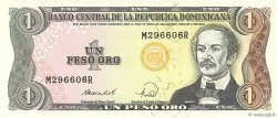 1 Peso Oro DOMINICAN REPUBLIC  1988 P.126c UNC-