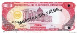 1000 Pesos Oro Spécimen RÉPUBLIQUE DOMINICAINE  1994 P.138s3 NEUF