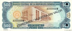 500 Pesos Oro Spécimen RÉPUBLIQUE DOMINICAINE  1998 P.157s3