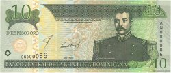 10 Pesos Oro RÉPUBLIQUE DOMINICAINE  2002 P.168b