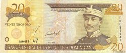 20 Pesos Oro RÉPUBLIQUE DOMINICAINE  2001 P.169a TTB