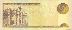 20 Pesos Oro DOMINICAN REPUBLIC  2001 P.169a VF