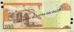 100 Pesos Oro Spécimen RÉPUBLIQUE DOMINICAINE  2002 P.171s2 FDC
