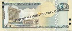 500 Pesos Oro Spécimen RÉPUBLIQUE DOMINICAINE  2004 P.172s3 FDC