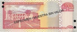 1000 Pesos Oro Spécimen RÉPUBLIQUE DOMINICAINE  2003 P.173s2 NEUF