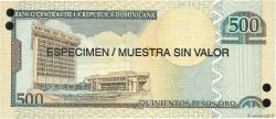 500 Pesos Oro Spécimen RÉPUBLIQUE DOMINICAINE  2006 P.179s1 NEUF