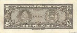 10 Peso Oro RÉPUBLIQUE DOMINICAINE  1962 P.093a TTB