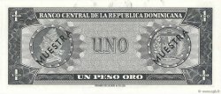 1 Peso Oro Spécimen RÉPUBLIQUE DOMINICAINE  1964 P.099s1 NEUF